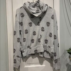 Pink Rose Cozie Gray Hoodie